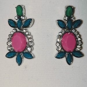 🎁🆕 Lia Sophia Colorful Pineapple Cheer Earrings